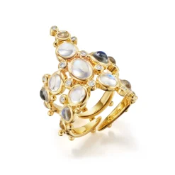 18K BLUE MOONSTONE CHEEKY SEASTAR RING