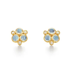 18K BLUE MOONSTONE TRIO EARRINGS