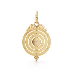 18K BLUE MOONSTONE TRIPLE ORBIT TOLOMEO PENDANT