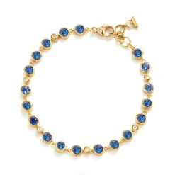 18K BLUE SAPPHIRE LINK BRACELET