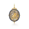 18K BLUE SAPPHIRE NOCTURNE OWL LOCKET