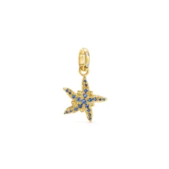 18K BLUE SAPPHIRE PAVE SEA STAR PENDANT