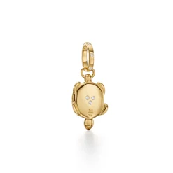 18K BLUE SAPPHIRE PAVÉ TURTLE LOCKET
