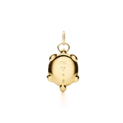 18K BLUE SAPPHIRE PAVÉ TURTLE LOCKET