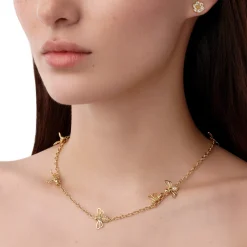 18K BUSY BEE NECKLACE