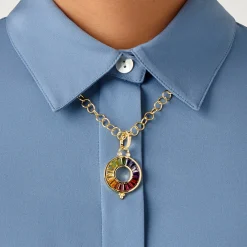 18K COLOR WHEEL PENDANT