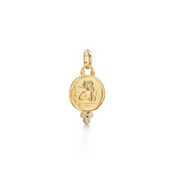 18K DIAMOND ANGEL PENDANT