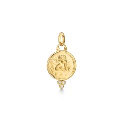 18K DIAMOND ANGEL PENDANT