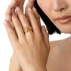 18K DIAMOND DELPHI SERPENT RING