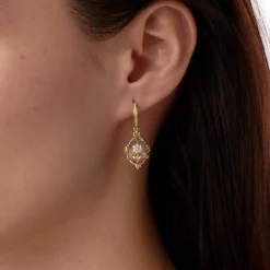 18K DIAMOND FIORI AMULET EARRINGS