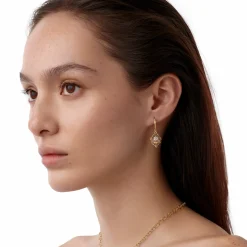 18K DIAMOND FIORI AMULET EARRINGS