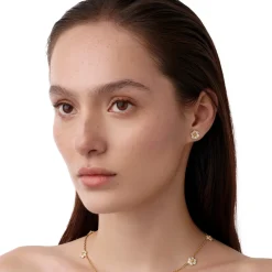 18K DIAMOND FIORI POST EARRINGS