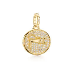 18K DIAMOND LION PENDANT