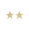 18K DIAMOND SEA STAR EARRINGS