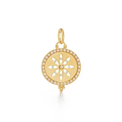 18K DIAMOND SORCERER CUTOUT PENDANT