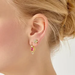 18K DIAMOND TRIO EARRINGS, 0.50CT