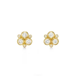 18K DIAMOND TRIO EARRINGS, 0.50CT