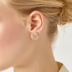 18K DIAMOND TRIO EARRINGS, 0.50CT