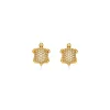 18K DIAMOND TURTLE EARRINGS
