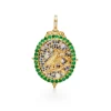 18K EMERALD NOCTURNE OWL LOCKET