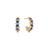 18K ETERNITY HOOP EARRINGS