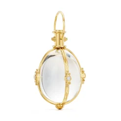 18K EXTRA SMALL DIAMOND CLASSIC AMULET