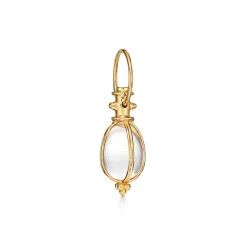 18K EXTRA SMALL ORIGINAL ROCK CRYSTAL AMULET