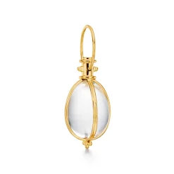 18K EXTRA SMALL ORIGINAL ROCK CRYSTAL AMULET