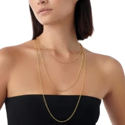 18K EXTRA SMALL OVAL CHAIN