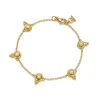 18K FIVE DIAMOND TEMPLE BRACELET