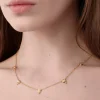 18K FIVE DIAMOND TEMPLE NECKLACE