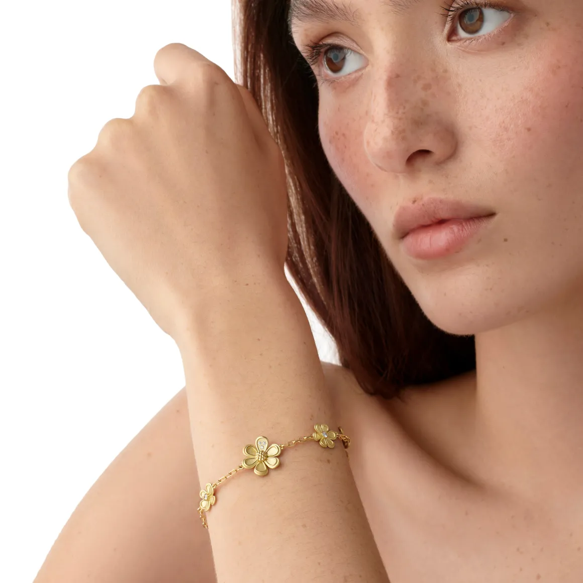 18K GOLDEN FLOWER BRACELET