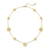 18K GOLDEN FLOWER NECKLACE