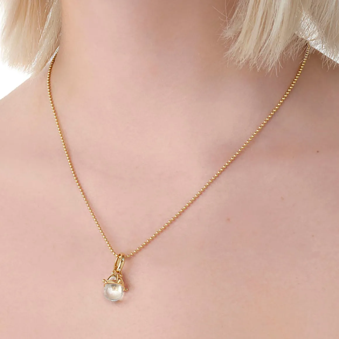 18K GRANULATED AMULET