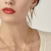 18K HALO PYRAMID EARRINGS