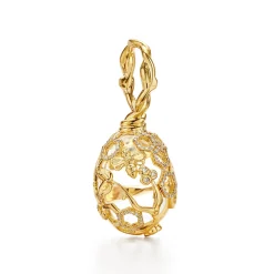 18K LARGE BEEHIVE AMULET