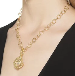 18K LARGE BEEHIVE AMULET