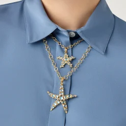 18K LARGE SEA STAR PENDANT