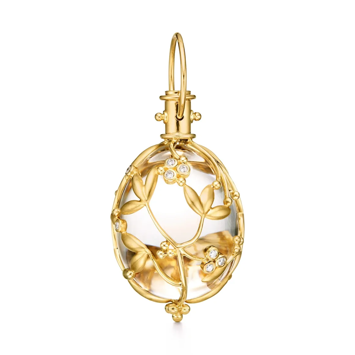18K LARGE VINE AMULET