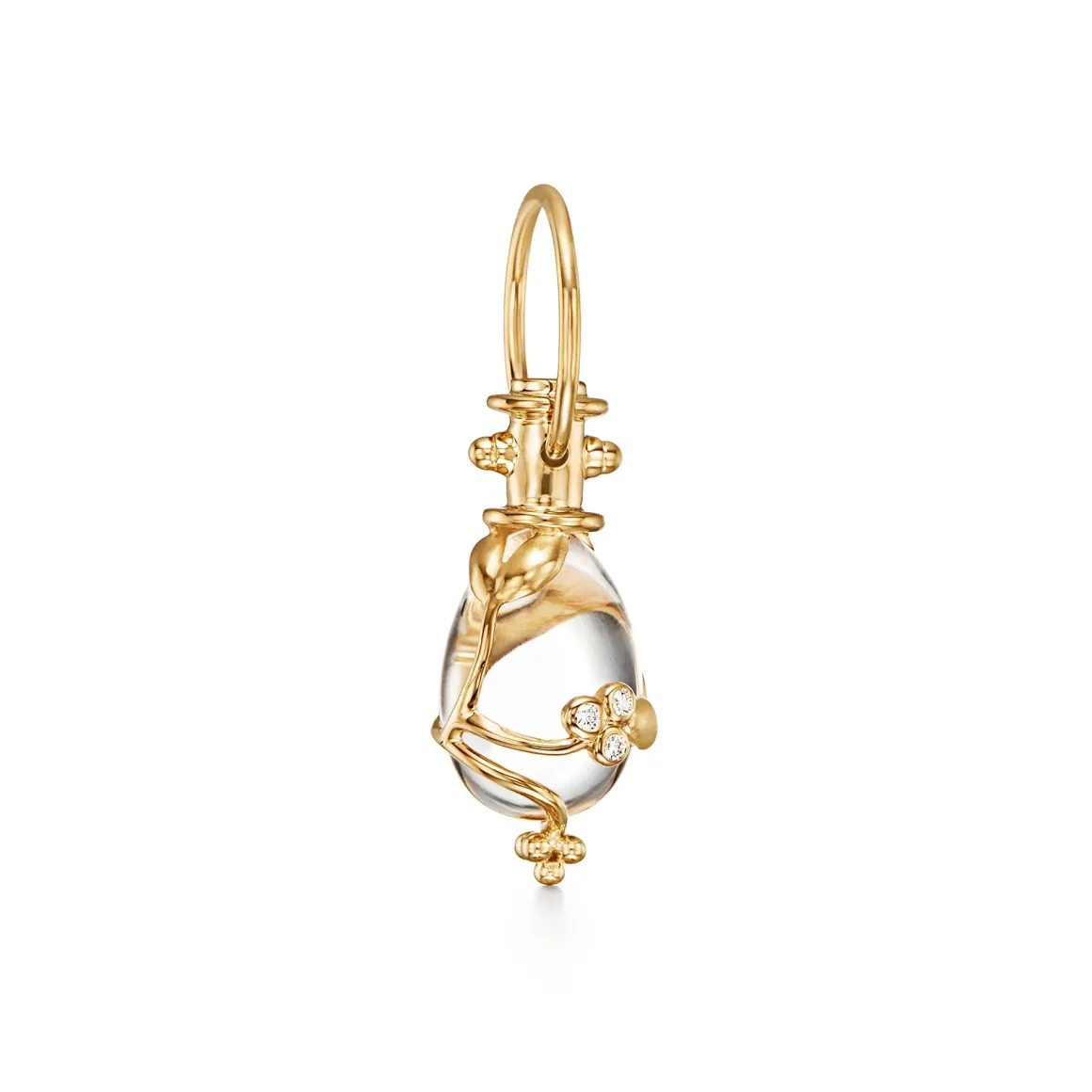 18K LARGE VINE AMULET