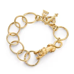 18K LION ARNO LINK BRACELET