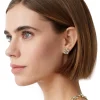 18K LUNA FLOWER POST EARRINGS