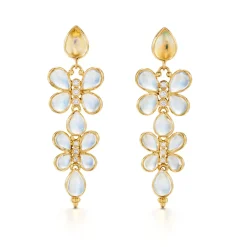 18K LUNA FLUTTER DROP EARRINGS