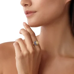 18K LUNAR ECLIPSE RING
