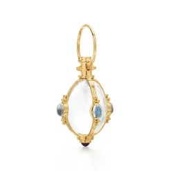 18K MEDIUM BLUE MOON AMULET