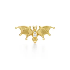 18K MINI BAT EARRING