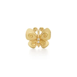 18K MINI BUTTERFLY EARRING