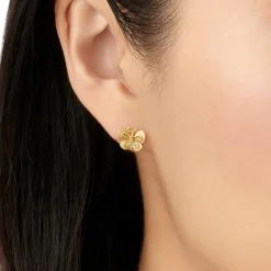 18K MINI BUTTERFLY EARRING
