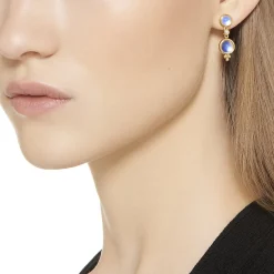 18K MOON DROP EARRINGS