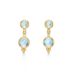 18K MOON DROP EARRINGS